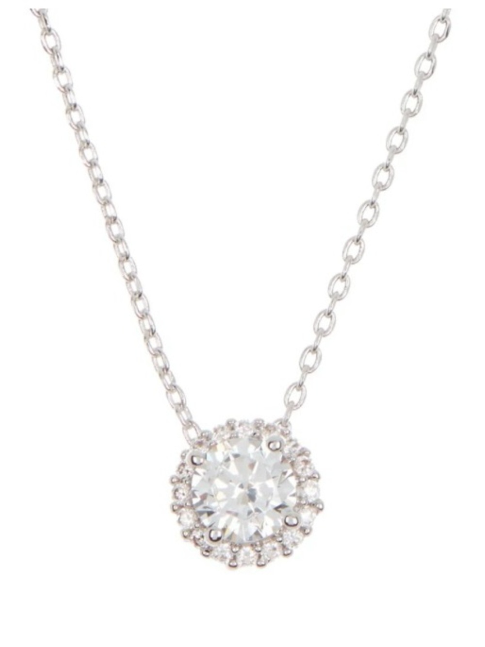 NWT Adornia Swarvoski Crystal Halo Necklace